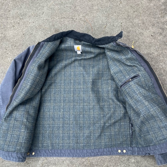 Vintage Carhartt Detroit PTL Blue Medium Jacket - Picture 8 of 8